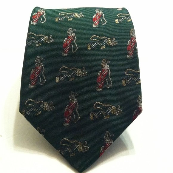 BROOKS BROTHERS MEN'S NEW GREEN 100%SILK TIE  WIDTH: 3 1/2" - Picture 1 of 3